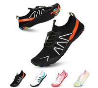 Bigzagger Barefoot Shoes Men Women Summer Barefoot Shoes Quick Drying Water Shoes with Wide Toe Box & Zero-Drop Sole Bathing Shoes Barefoot Shoes Trail Running Shoes Fitness Shoes, B1 Black, 5 UK