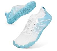 Bigzagger Barefoot Shoes Women Men Summer Barefoot Shoes Women's Quick Drying Bathing Shoes with Wide Toe Box and Zero-Drop Sole Unisex Barefoot Shoes Trail Running Shoes Fitness Shoes, C1 Blue, 5 UK