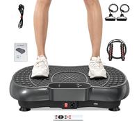 bigzzia Vibration Plate Exercise Machine - Oscillation, Linear, Vibration Platform | Whole Body Workout Equipment for Home, Weight Loss, Toning & Wellness (inky)