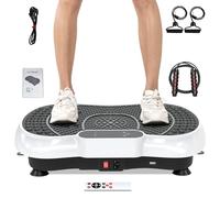 bigzzia Vibration Plate Exercise Machine - Oscillation, Linear, Vibration Platform | Whole Body Workout Equipment for Home, Weight Loss, Toning & Wellness (snowy)