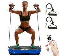 bigzzia Vibration Plate Exercise Machine, Vibration Plate for Weight Loss, Vibration Plate for Lymphatic Drainage Home Training and Shaping (Indigo)