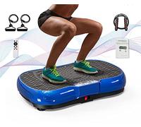 bigzzia Vibration Platform with Rope Skipping, Whole Body Workout Vibration Fitness Platform Massage Machine for Home Training and Shaping (BLUE)