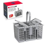 BIHARNT Dishwasher Cutlery Basket C00257140 for Hotpoint Indesit & Whirlpool Universal Deluxe Dishwasher Grey