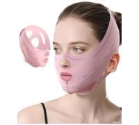 BIHEVN V Line Lifting Mask Chin Strap for Sleeping, V Line Mask, Face Lift Prevent Sagging,Double Chin Reducer,Jawline Shaper,All-Around Coverage, Wrapping and Shaping More Comprehensively.