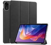 Bihizei Case for Xiaomi Redmi Pad 2, Thin Leather Case with Multi-Angle Viewing Folio Protective Case Document Slots and Auto Sleep/Wake Function, Black