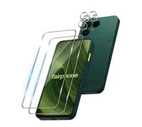 Bihizei Screen Protector for Fairphone 6 for Tempered Glass, Pack of 2 Screen Protectors & 2 Camera Protective Film, 9H Tempered Glass Screen Protector, Ultra HD Tempered Glass, Anti-Scratch