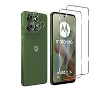 Bihizei Screen Protector for Motorola Moto G56 5G for Tempered Glass, Pack of 2 Screen Protectors & 2 Camera Protectors, 9H Screen Protector, Ultra HD Tempered Glass Film, Anti-Scratch, Anti-Bubble