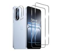 Bihizei Screen Protector for OnePlus North 5 for Tempered Glass, Pack of 2 Screen Protectors & 2 Camera Protective Film, 9H Tempered Glass Screen Protector, Ultra HD Tempered Glass Film, Anti-Scratch