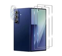 Bihizei Screen Protector for Samsung Galaxy Z Fold 7 for Tempered Glass, Pack of 2 Screen Protectors & 2 Camera Protectors, 9H Tempered Glass Protection, Ultra HD Tempered Glass, Anti-Scratch