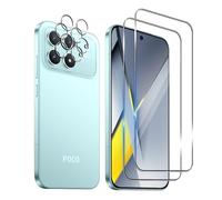 Bihizei Screen Protector for Xiaomi Poco F8 Pro for Tempered Glass, Pack of 2 Screen Protectors & 2 Camera Protectors, 9H Screen Protector, Ultra HD Tempered Glass Film, Anti-Scratch, Anti-Bubble