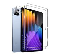 Bihizei Tempered Glass Film for Xiaomi Pad 7/7 Pro, 2 Pieces Camera Film and 2 Pieces Screen Protector, 9H Hardness Screen Protector, Ultra Resistant, Bubble Free