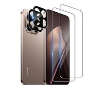 Bihizei Tempered Glass for Xiaomi 15T/15T Pro, 2 Pieces Screen Protector and 2 Pieces Rear Camera Protective Film, 9H Hardness, Anti Scratch, HD