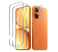Bihizei Tempered Glass for Xiaomi POCO X8 Pro Max 5G, 2 Pieces Screen Protector and 2 Pieces Rear Camera Protective Film, 9H Hardness, Anti Scratch, HD