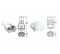 Bihr 2 plugs end set Connectors 090 SMTO series OE Type Ø0,85mm²/1,25mm² - 5 sets