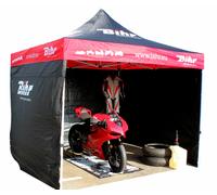 Bihr Home Track Race Tent 3x3m with 3 Removable Side Panels