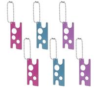 Biiange Essential Oil Opener Tool, Metal Bottle Key for Removing Essential Oil Caps, Roller Bottle Caps, and Perfume Bottles Seals(6 Pcs Multicolor)