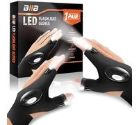 BIIB Father s Day Gifts for Men, LED Gloves with Lights for Fishing, Fathers Day Presents from Daughter Son, Gifts for Him Gadgets, Dad Birthday Presents for Men, Camping Accessories