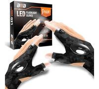 BIIB Gifts for Men, LED Gloves with Lights for Fishing, Birthday Gifts for Men Camping Accessories, Gifts for Dad Gadgets, Mens Gifts for Who Have Everything, Stocking Fillers for Men