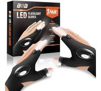 BIIB Gifts for Men, LED Gloves with Lights for Fishing, Secret Santa Stocking Fillers for Men Who Have Everything, Dad Gifts Christmas Gifts for Him, Gadgets for Fishing Accessories Dad Birthday