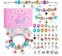 BIIB Gifts for Teenage Girl, Jewellery Making Kit, Gifts for 8-12 Year Old Girls Charm Bracelet Making Kit for Kids Stocking Fillers for Girl Christmas Gifts, Arts and Crafts for Kids