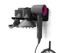 Biigdan Hair Dryer Holder Compatible with Dyson, Hair Dryer and Straightener Holder for Supersonic, Bathroom Organizer for Dyson Hair Dryer Care Tools
