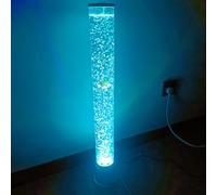BiiKoon 2.5Ft Bubble Tube Floor Lamp 7 Colours Change Fake Fish Lava Lamp For Home Decor Led Sensory Aqua Night Light Gift For Children, Adhd & Autism