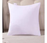 BiiKoon Black Linen Bed Runner Matching Cushions Cover with Core 45X45cm/17.7x17.7inch Pillow