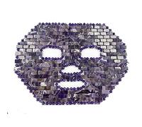 BiiKoon Jade Facial Mask Cooling Sleeping Amethyst Mask Cold Therapy Anti-aging Beauty Skincare Massage Tool Yoga Meditation Gift for Mom Wife Daughter Sister (Color : Purple, Size : 1 pcs)