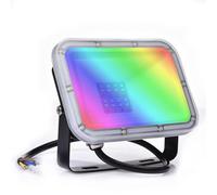 BiiKoon Outdoor 20W Led Rgb Flood Light 16 Colour Changing Ip66 Floodlights Remote Control Landscape Lighting With Memory Function For Party Stage