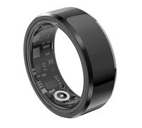 BiiKoon Smart Ring Fitness Tracker Ring For Women Men Multiple Sport Modes Health Rings With Heart Rate Sleep Monitor IP68 Waterproof Step Counter Calorie Tracking Ring(Black,7#)