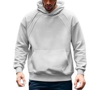 BIISDOST Cycling Jacket Unisex Oversized Hoodies for Men and Women Pullover Fleece Sweatshirts with Winter Casual Loose Outfits Jumper Hoodie Softshell Jacket for Teenagers, Light Ashy, L