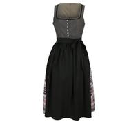 BIISDOST Dirndl Women's Blouse Velvet Costume Fashion Dress with Dirndl Apron Traditional Dress for Leather Trousers Boho Dress, Green, L