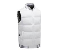 BIISDOST Men's Comfortable Gilet: Packable Padded Vest Outerwear Stylish Warmer Windproof Top Blouse Sleeveless Jacket Utility Zippers Work Water-Resistant Clothing Outdoor Wear