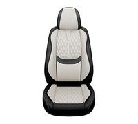 BIISVM Car Seat Cover Protectors PU Leather Durable Universal Car Seat Covers For Dodge For Journey For Nitro For Caliber For Challenger For RAM 1500(1Piece-white)