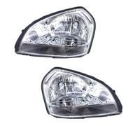 BIISVM Headlight 1pair Front Bumper Headlight Headlamp For Hyundai For Tucson 2005-2010 Head Light Head Lamp Assy Headlamp(1Pair white)
