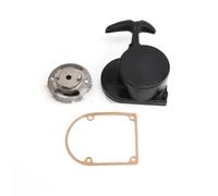 BIISVM Starter Motor Startor Alloy Pull Starter For 49cc 66cc 70cc 80cc Engine Bicycle Push Bike Recoil Handle Pulling Device(Black)