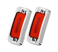BIISVM Tail Lights Lamp Red Yellow Square LED Side Marker Halo Ring High Low Turn Signal Flash Tail Lamp For Car Trailer Truck Lorry 12V 24V