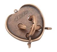 Biitfuu Unlock Puzzle Games Toy, 3D Heart Shape Durable Brain Teasers Puzzles Kids Classic Toy Cast Metal Disentanglement Puzzles for Adults Teens Educational Toy Gift