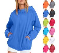 biJerou Festive Jacket Women's Elegant Jumpsuit, Cuddly Jacket Women's Fluffy Parka Girls Transition Jacket Work Jacket Black Cardigan with Zip Jacket Blue, #A-pink, S