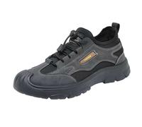 biJerou Jogging Shoes Men's 48, Lace-Up Shoes, Grey Trekking Shoes, Men's Lightweight Sports Shoes, Leather Walking Shoes with Cushioning, 43 Sports Shoes, Black White Trainers, Red White Canvas Shoes