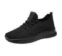biJerou Men's Casual Shoes Spring and Single Shoes Mesh Breathable Leisure Running Shoes Commuting Travel Lightweight Sports Leisure Shoes Men Future, black, 7 UK