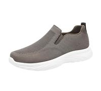 biJerou Men's Casual Shoes Spring and Slip On Breathable and Comfortable Orthopaedic Lightweight Sports Casual Shoes Shoes Black Men 46, coffee, 10 UK
