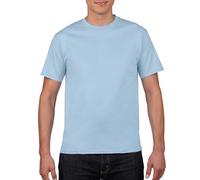 biJerou Mens Plain T-Shirt Personalized Short Sleeve Summer Versatile Fashion Plus Size Polo Shirts With Chest Pocket, lightblue, XS