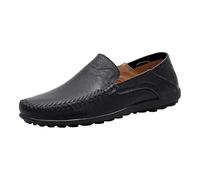 biJerou Running Shoes Men's Black Laces Hiking Shoes Walking Shoes Men Jogging Shoes Trainers & Sports Shoes for Men Sports Shoes Men White Sole Leather Shoes Brown Boots, black, 6 UK