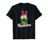 Biji Kurdistan Peace Kurdish Flag T-Shirt