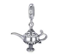 Bijoux Blu Alladin Magic Lamp Authentic 100% 925 Sterling Silver Aladdin's Magic Lamp Charm fit Women Bracelet & Necklaces DIY Jewellery Making