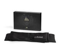 Bijoux Indiscrets Shhh Blindfold - premium satin bondage scarf (black)