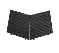 Bijuan Mesh Grille Trim Cover for Front Bumper Pair E60 E61 Black | coated ABS finish resists chipping and keeps the rugged look after daily city commutes and highway drives.