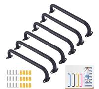BiJun 17 inch Metal Playground Handles, Heavy-Duty Ceiling Grab Bars for Indoor playgrounds, Climbing Frames, Monkey Racks, and Wall ladders;Matte Texture Safety Grip