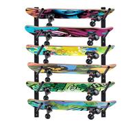 BiJun Skateboard Wall Mount, Horizontal Snowboard Wall Mount, Skateboard Storage Hanger for Garage, Bedroom, Home Display & Organization
